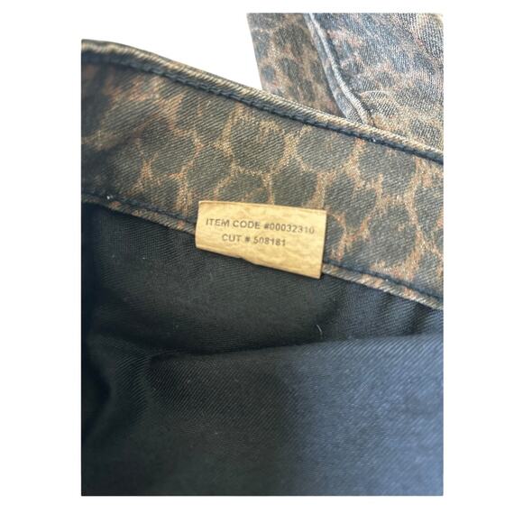 EUC Divine Rights of Denim Leopard High Rise Skinny Pants Brown Women's Size 27 - Picture 11 of 11
